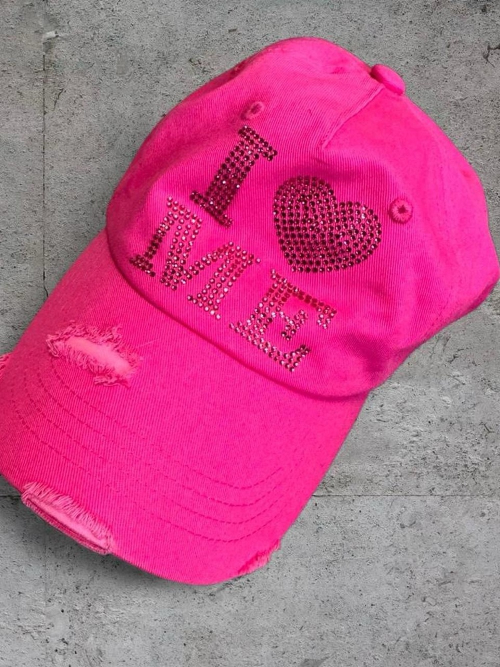 Steve Madden Y2K  “ I ❤️ ME “ Hot Pink Hat